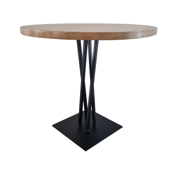 Pied de table pour restaurant en acier