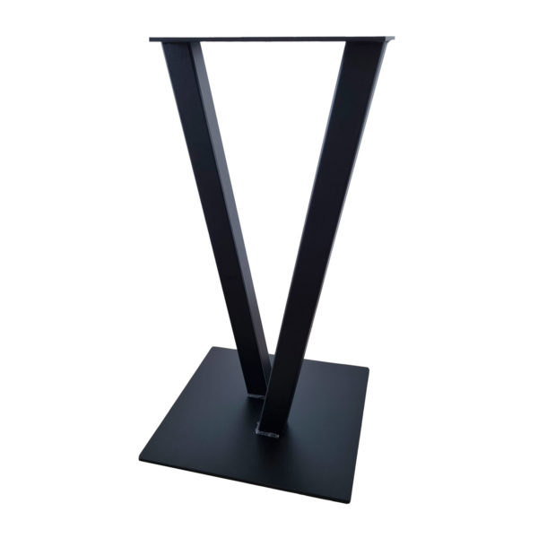 Pied de table design industriel pour restaurant en acier