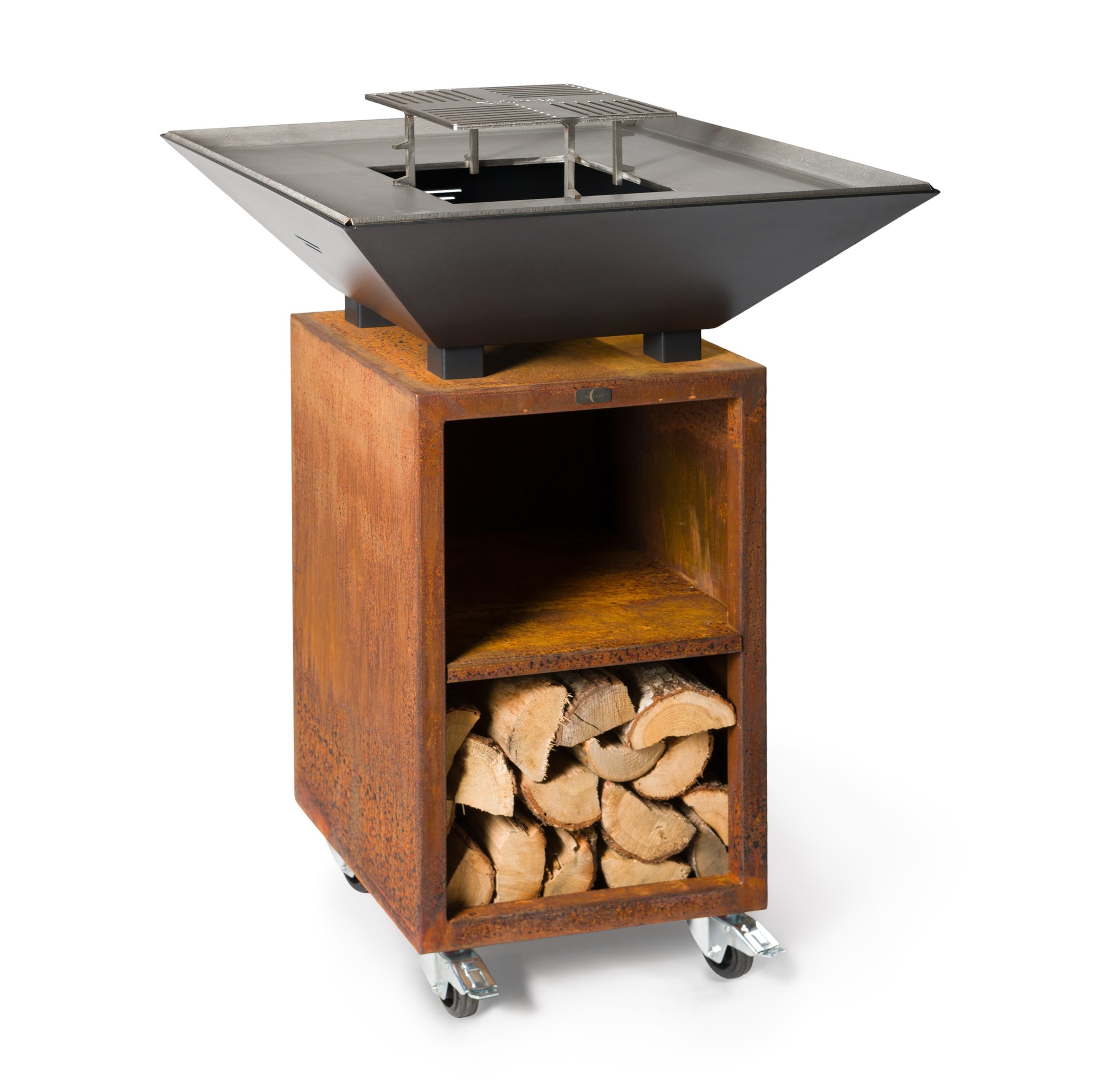 Brasero Le Pégase - Corten et Noir