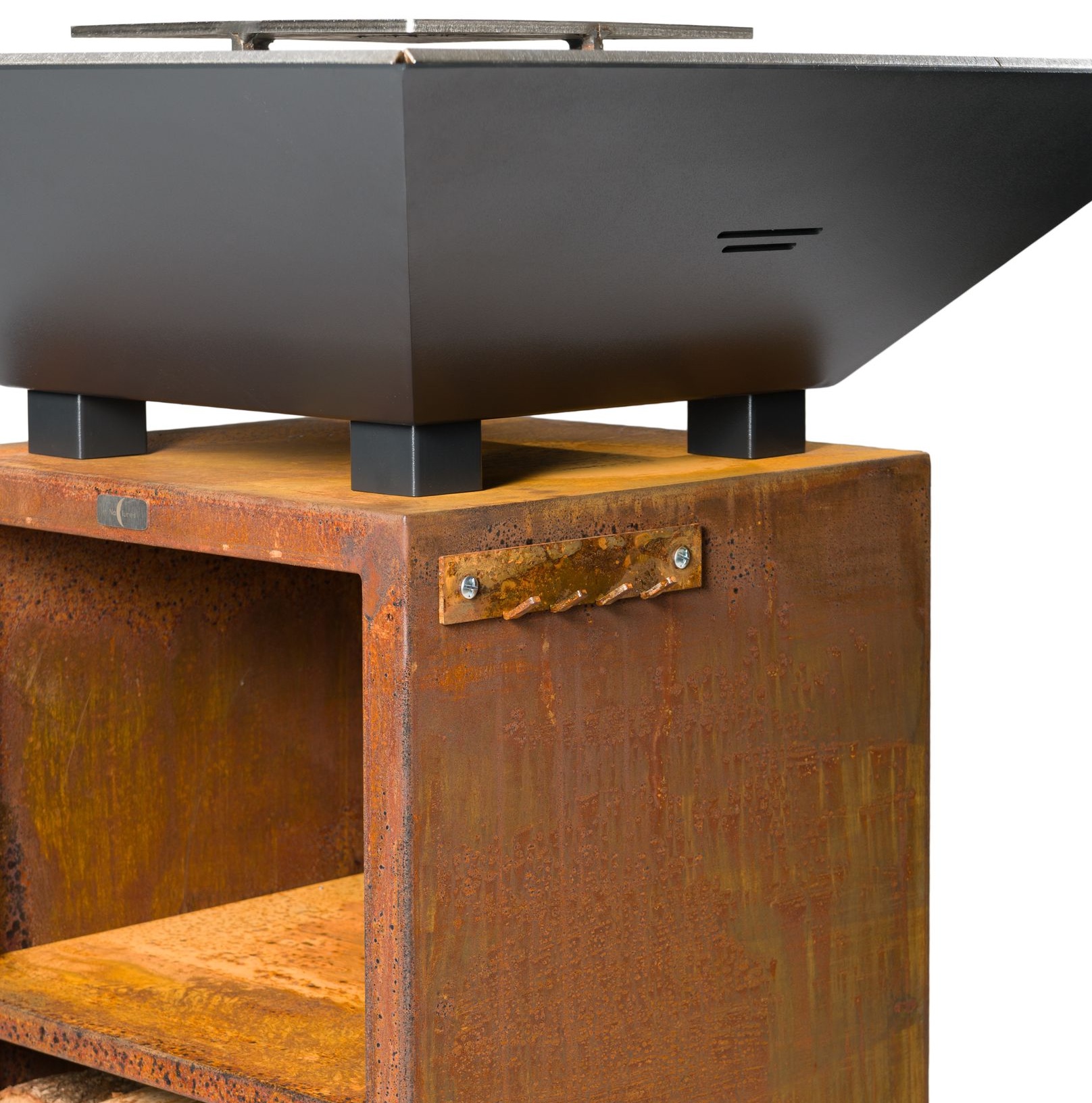 Brasero Le Pégase - Corten et Noir – Image 5