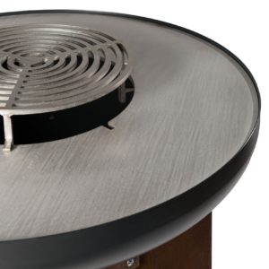 Brasero Le lunaire - Corten et Noir