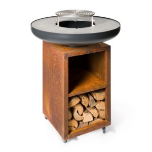 Brasero Le lunaire - Corten et Noir