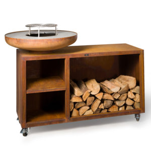 Brasero Le Méga lunaire - Corten