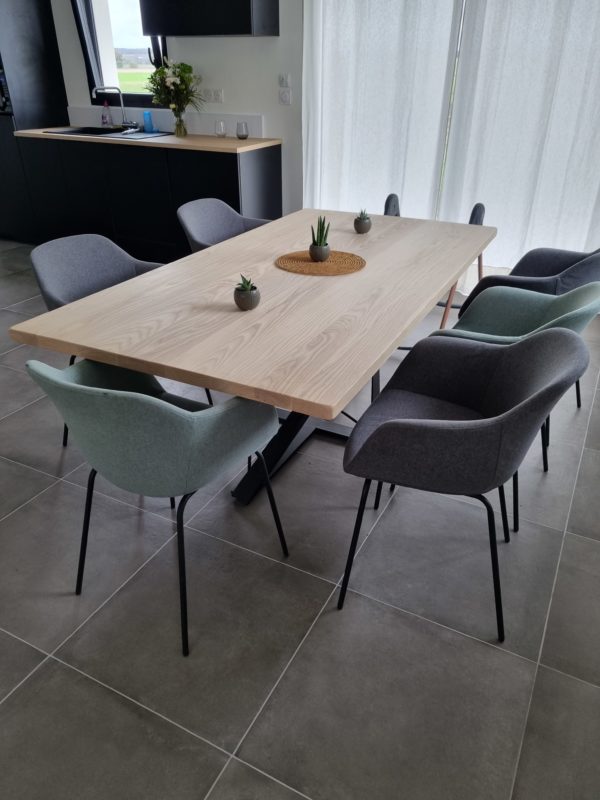 Langue d'oiseau - Table de repas en Frêne - Sur mesure – Image 2