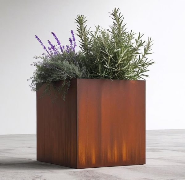 Jardinière en acier corten - sur mesure – Image 2