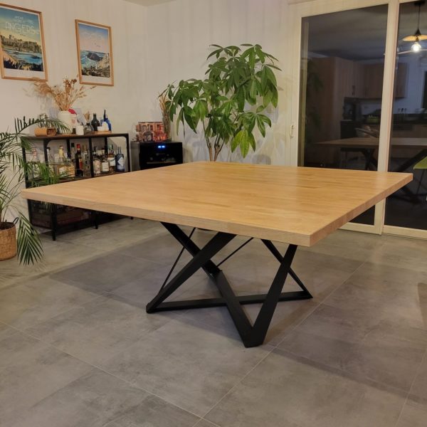 Sessile - Table de repas en Chêne - Carré – Image 2