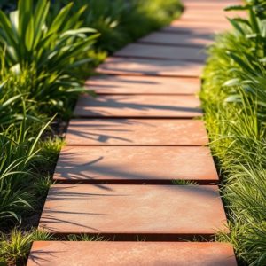 Dalles en acier corten