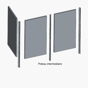 Poteaux intermediaire