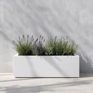 Jardinière en aluminium - sur mesure