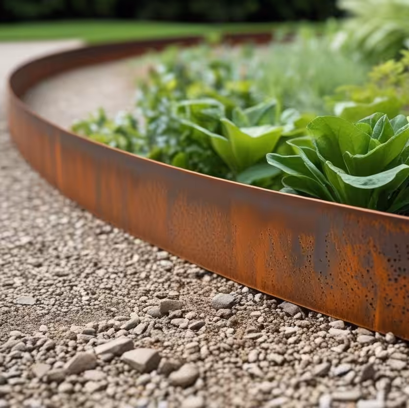 bordure en acier corten 200cm