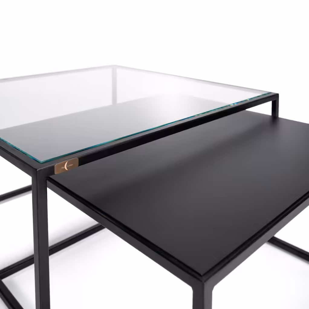 table basse gigogne en verre