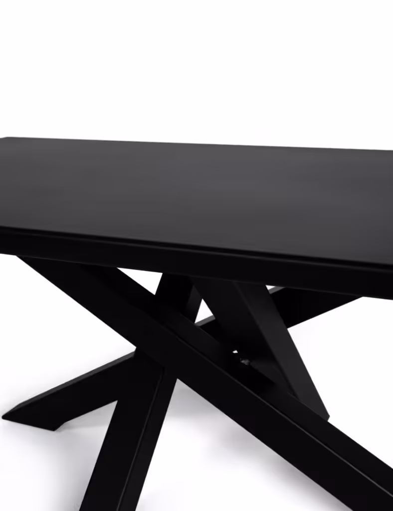 table basse mikado en acier