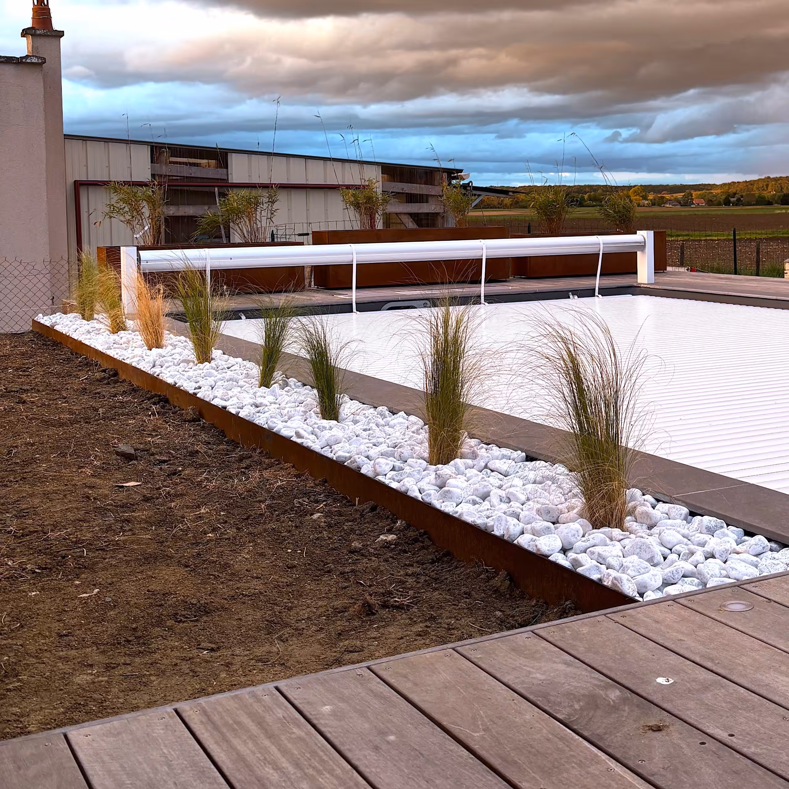 bordure en acier corten 200cm