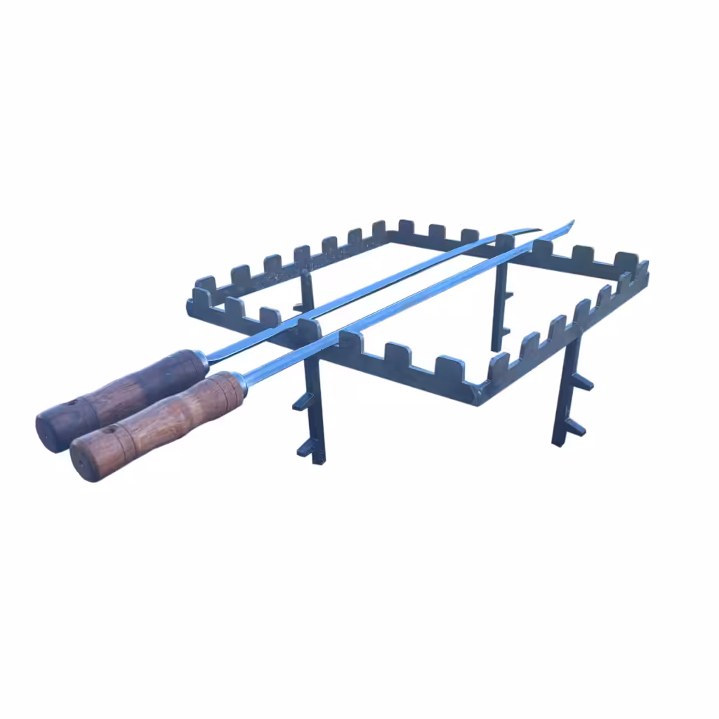 3 brochettes brésilienne avec support