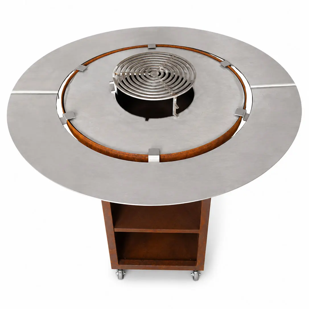 contour en inox / plan de travail
