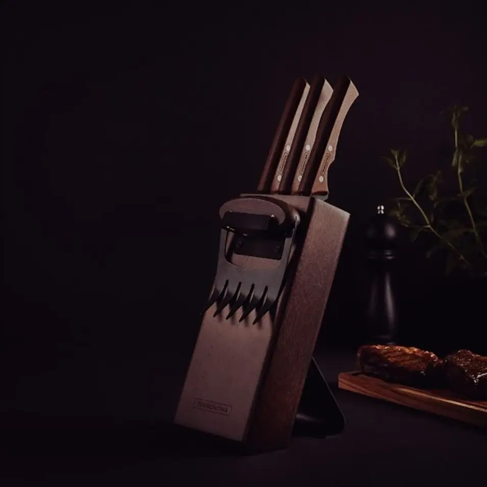 bloc de couteaux black