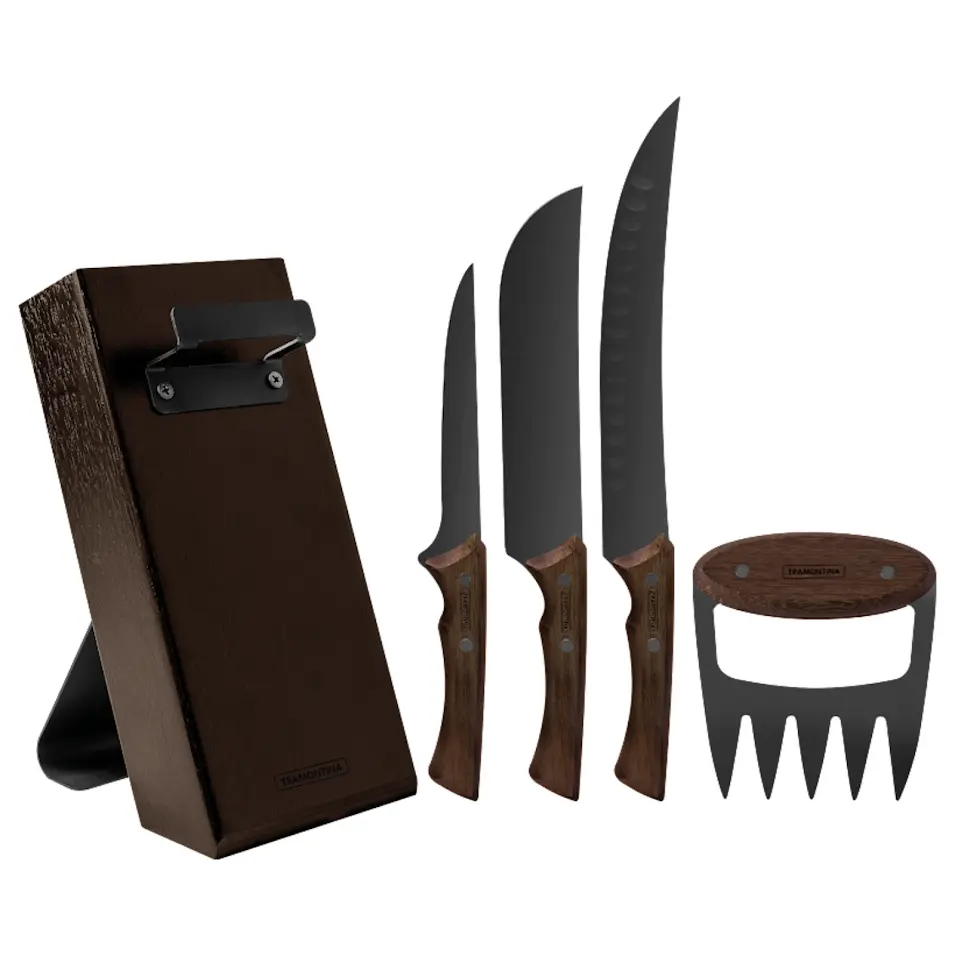 bloc de couteaux black