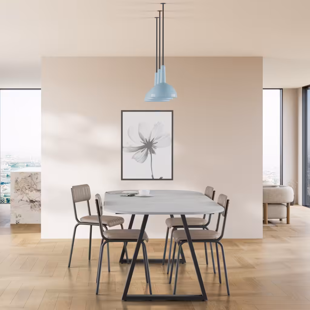 trapèze structure pied pour table de repas