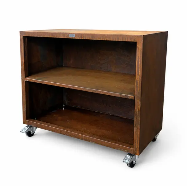 desserte pour brasero corten