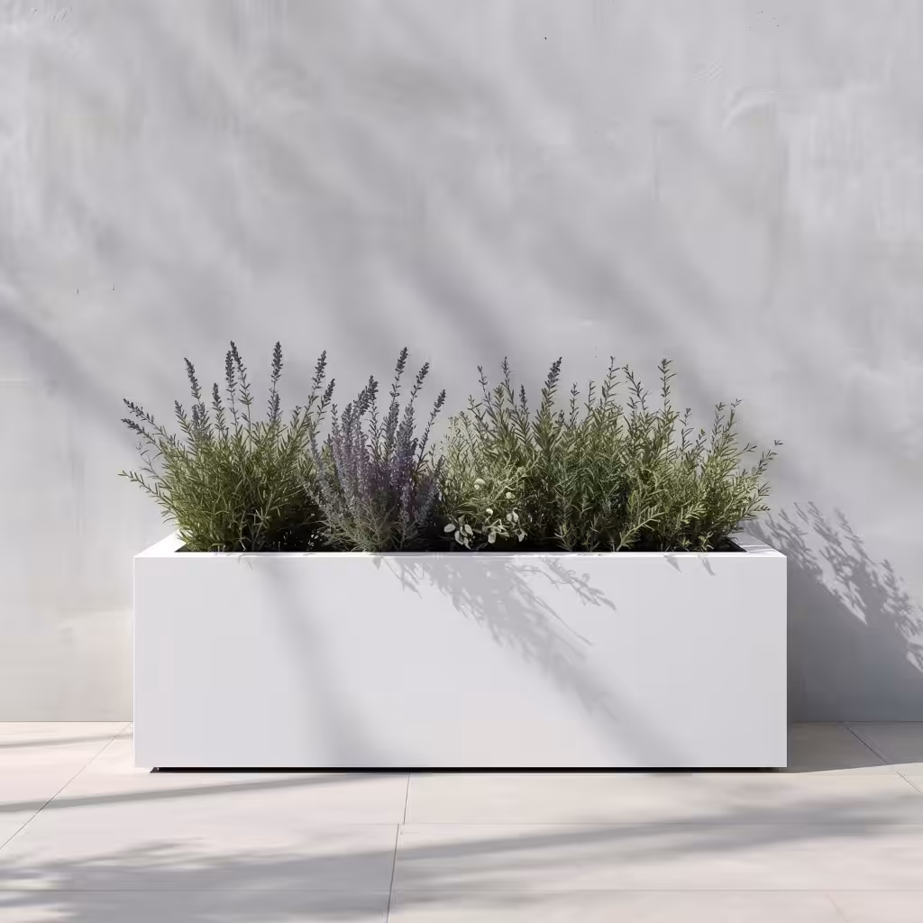 jardinière en aluminium sur mesure