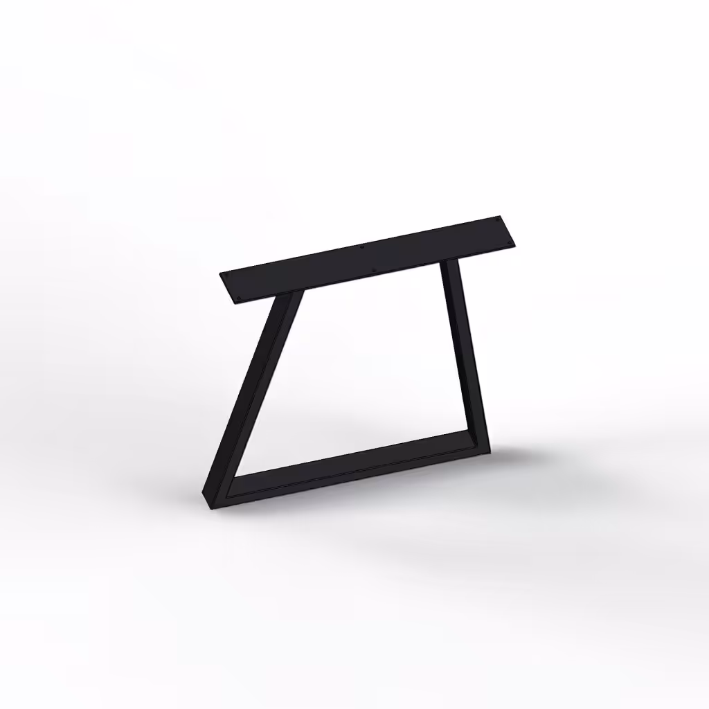pied trapèze pour table de repas