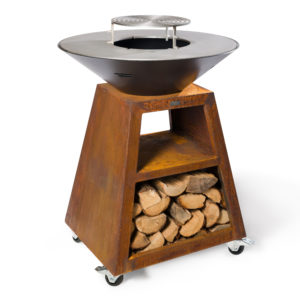 Brasero Le boreal - Corten et Noir