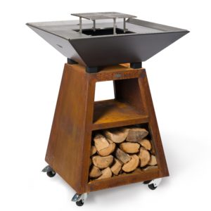 Brasero Le Canopé - Corten et Noir