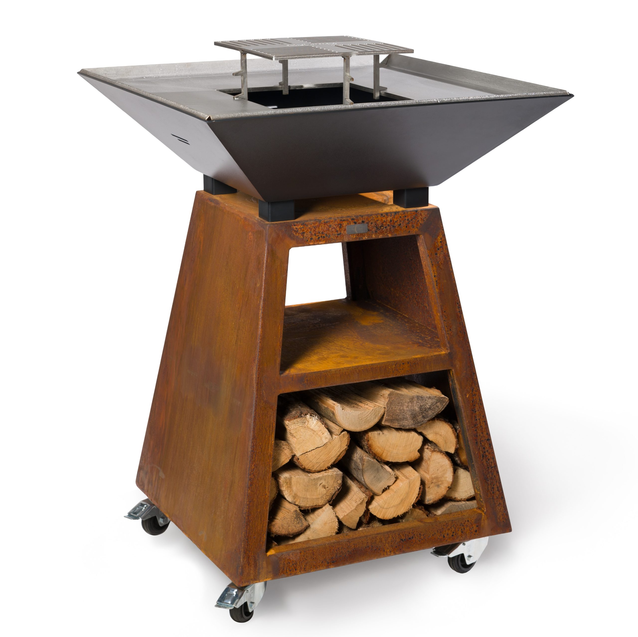 Brasero Le Canopé - Corten et Noir