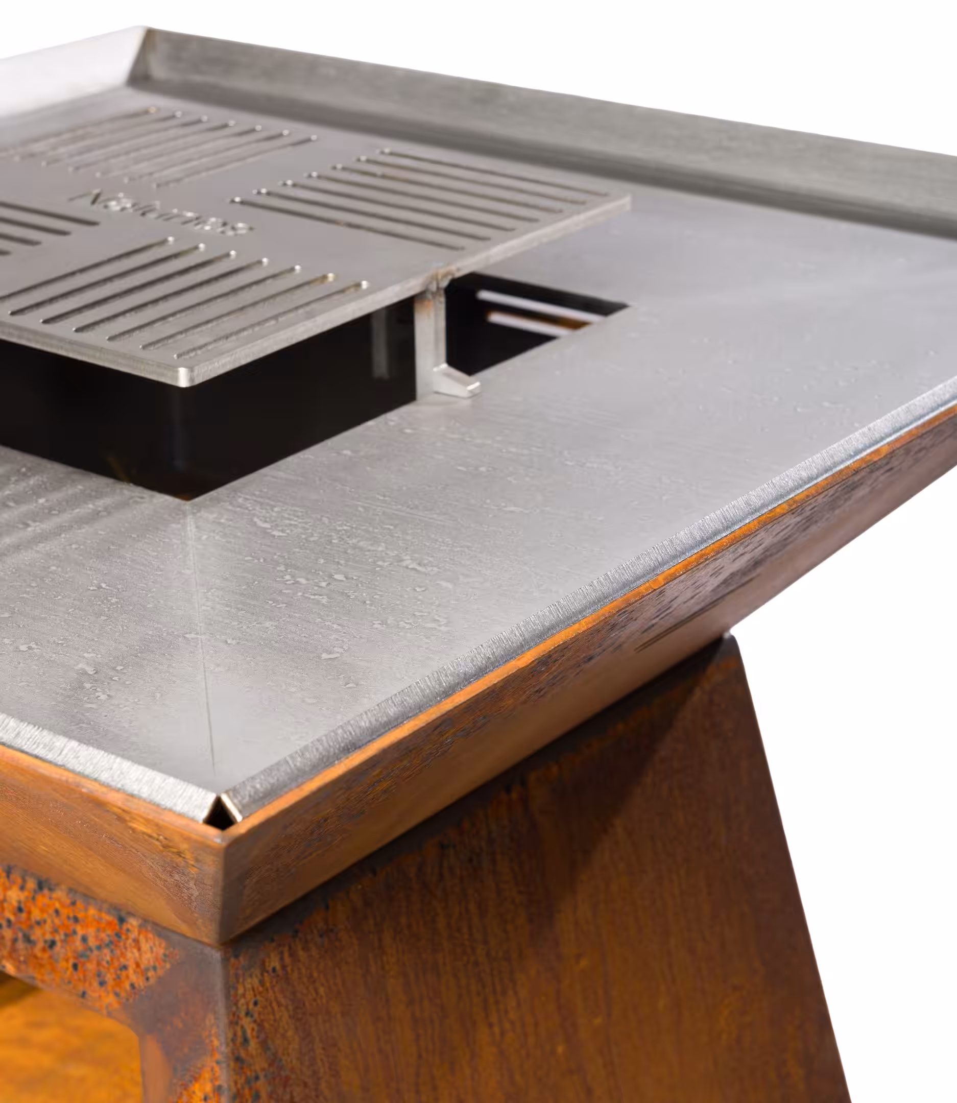brasero le canopé corten